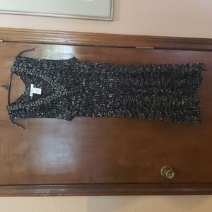 Black multi long shirt or sweater dress Vertigo Paris